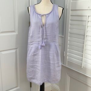 Calypso St. Barth Lilac Sleeveless Linen Sheath Dress